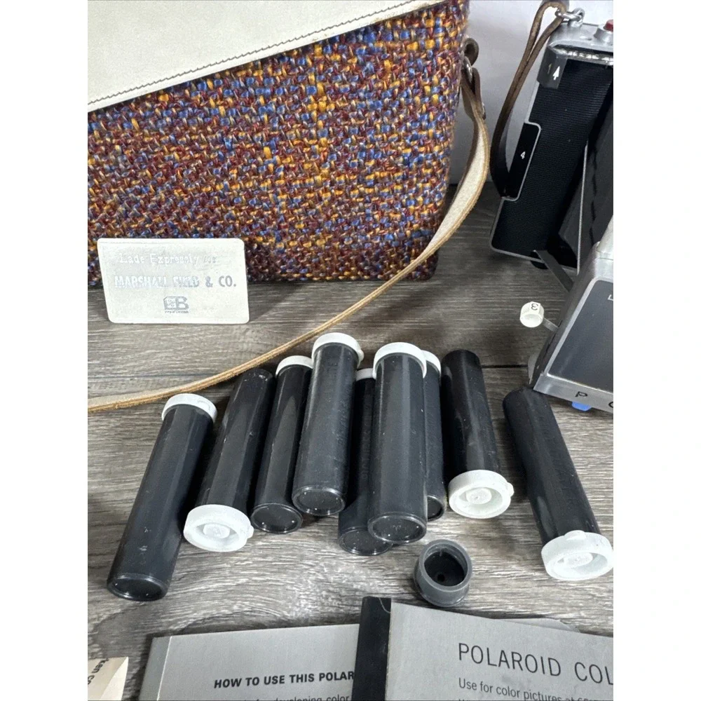 Vintage Polaroid Automatic 100 Land Camera With Case